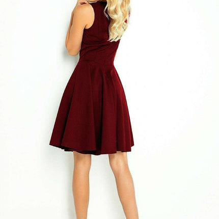 Chic Navy Blue Evening Gown with Pink Floral Accents - Numoco Dress