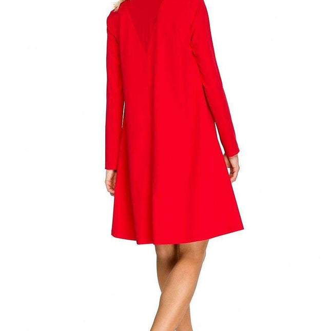 Chic Flared Cocktail Dress with Elegant Chiffon Touches