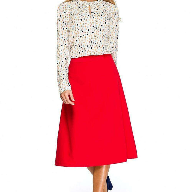 Elegant A-Line Midi Skirt