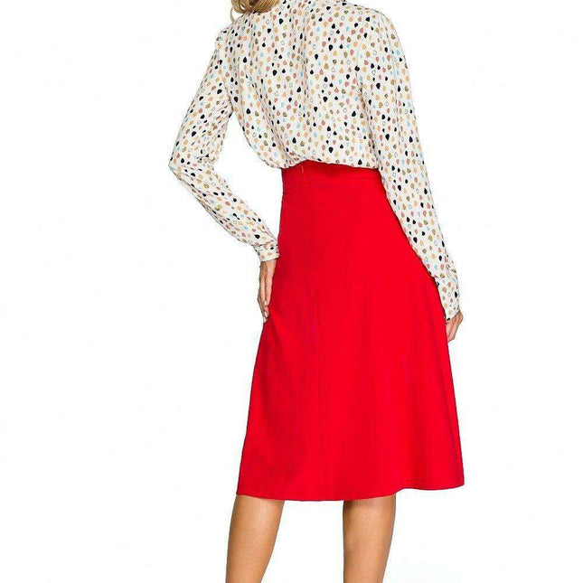 Elegant A-Line Midi Skirt