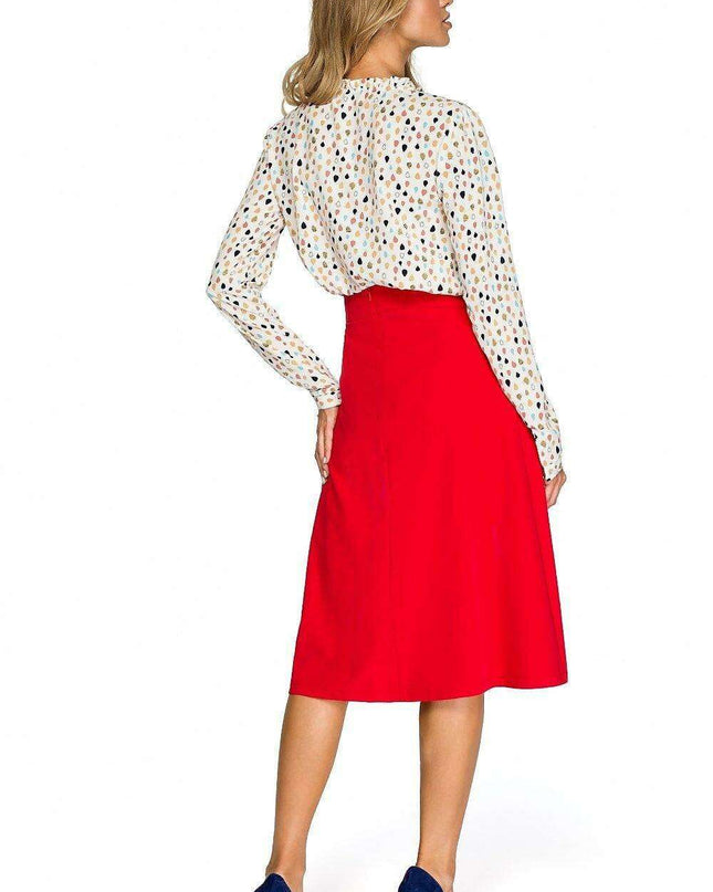 Elegant A-Line Midi Skirt