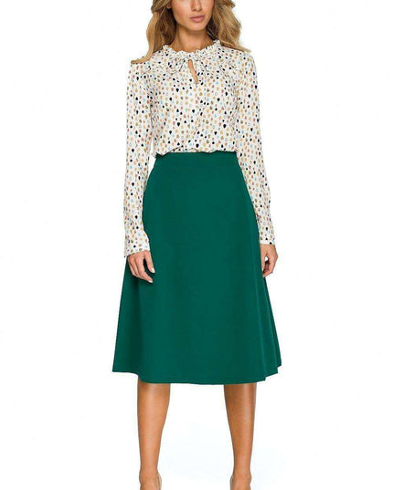 Elegant A-Line Midi Skirt