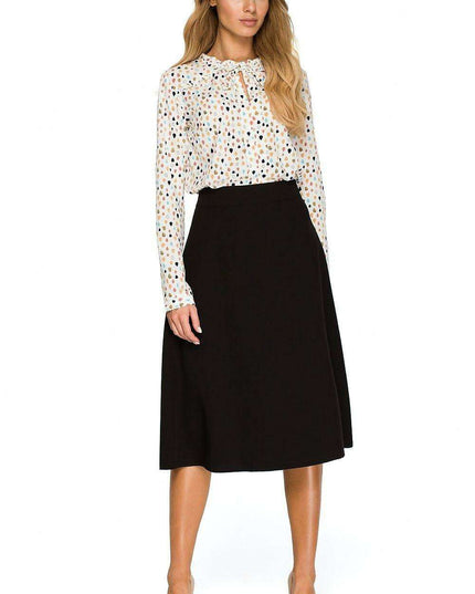 Elegant A-Line Midi Skirt