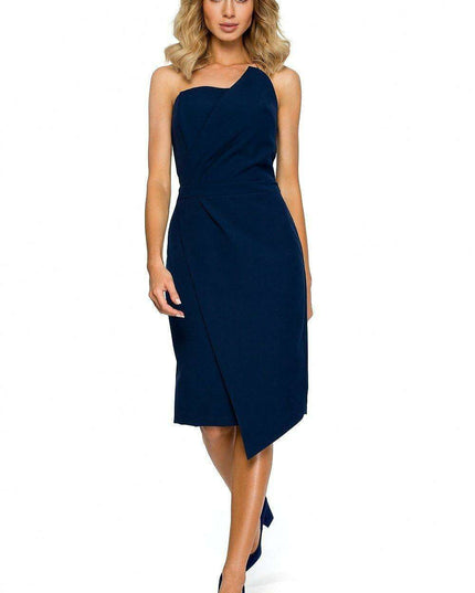 Sophisticated Off-Shoulder Bodycon Cocktail Dress - Made in EU