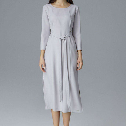 Chic Waist-Tie Evening Cocktail Dress for Special Events