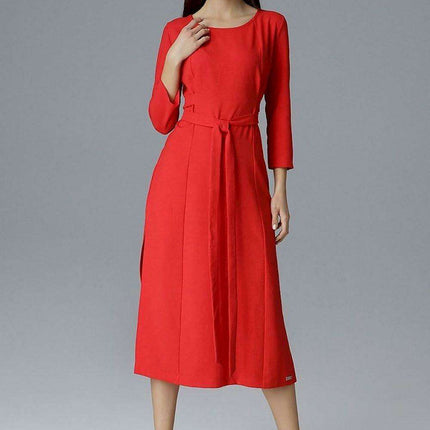 Chic Waist-Tie Evening Cocktail Dress for Special Events