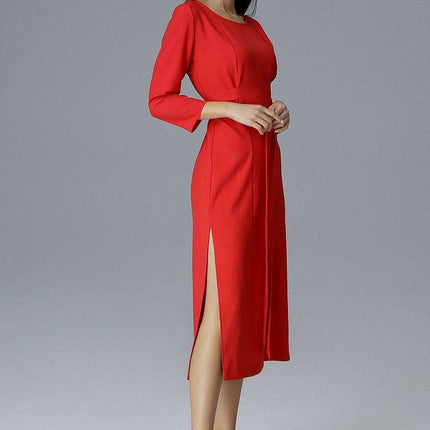 Chic Waist-Tie Evening Cocktail Dress for Special Events