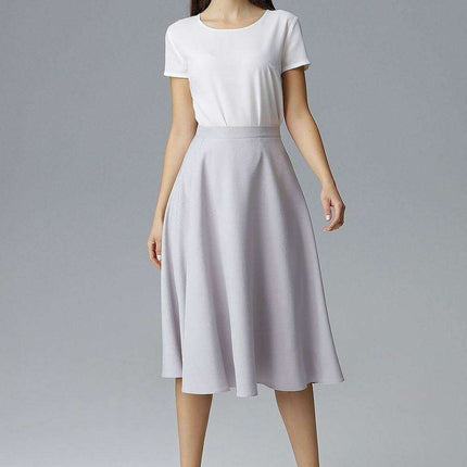 Elegant Belted Flared Skirt for Effortless Chic