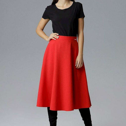 Elegant Belted Flared Skirt for Effortless Chic