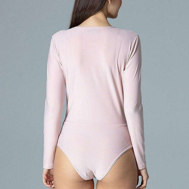 Curvy Confidence Bodysuit with Heart Neckline