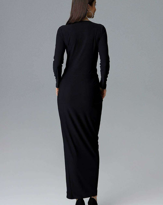 Elegant Asymmetrical Heart Neckline Gown