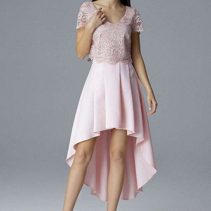 Elegant Lace and Trendy Asymmetrical Skirt Set