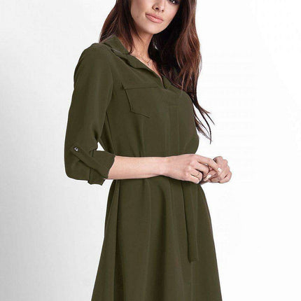 Chic Adaptable European Shirt Dress For Elegant Daywear EU