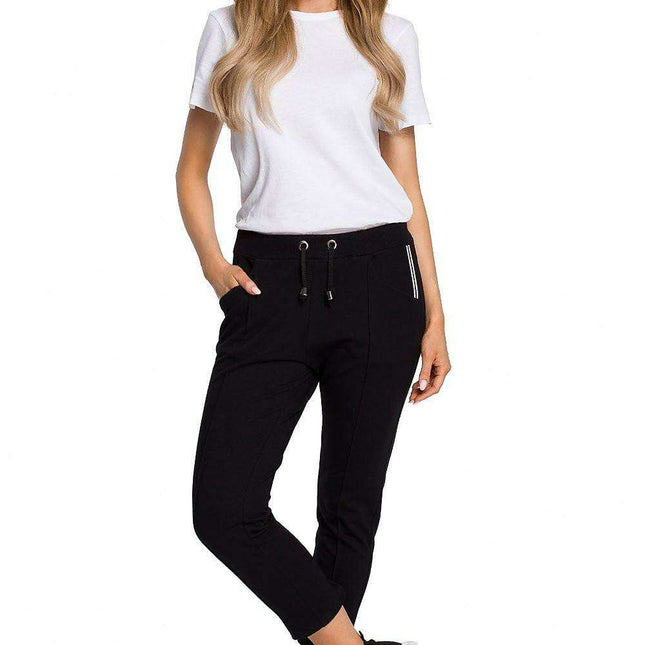 Stylish Women's Cotton Stretch Trousers for All-Day Comfort