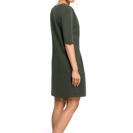 Elegant Bow-Detail Knitted Mini Dress