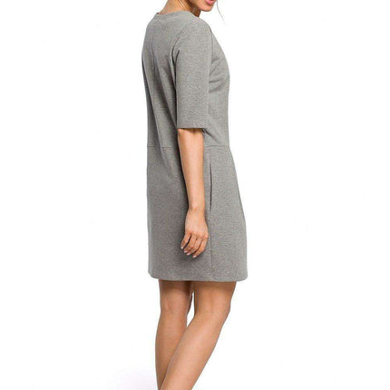 Elegant Bow-Detail Knitted Mini Dress