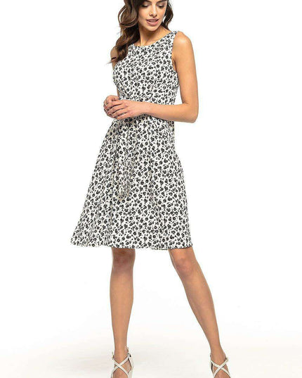 Floral Elegance Daydress with Customizable Bow Detail