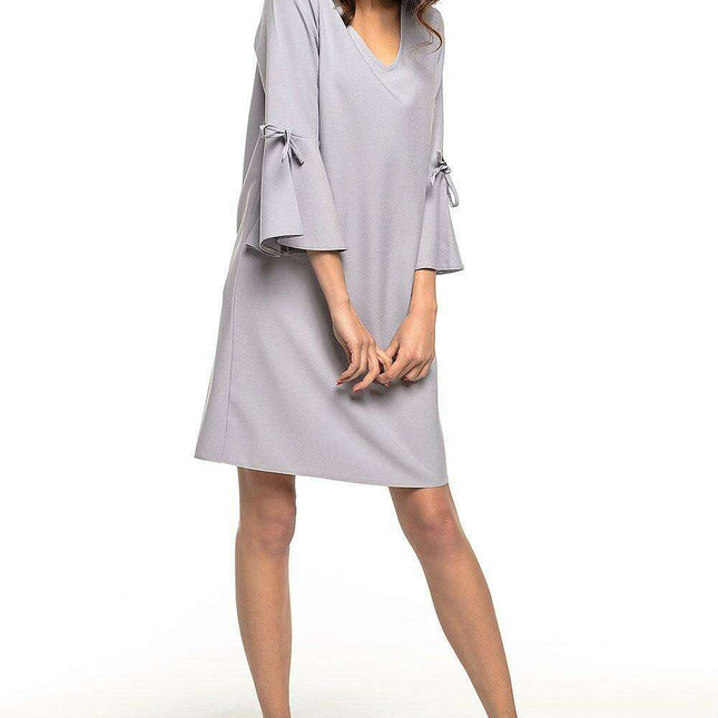 Charming Frill Sleeve Evening Dress