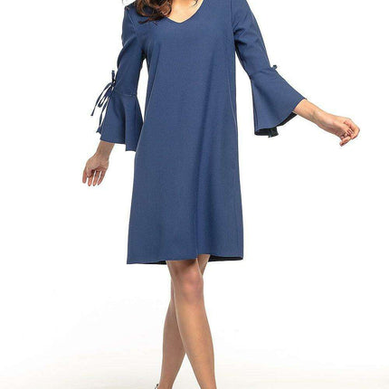 Charming Frill Sleeve Evening Dress