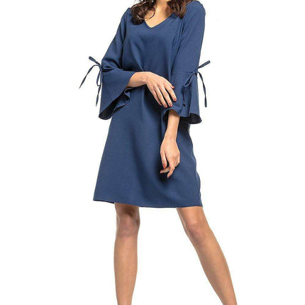 Charming Frill Sleeve Evening Dress