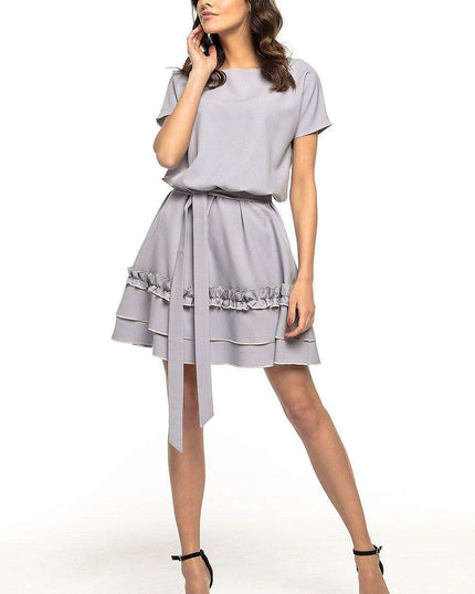Chic Belted Kimono Midi Dress for Effortless Elegance