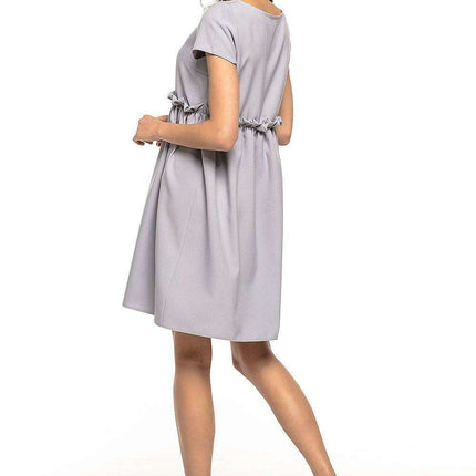 Elegant Ruffle-Accented Everyday Dress