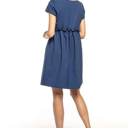 Elegant Ruffle-Accented Everyday Dress