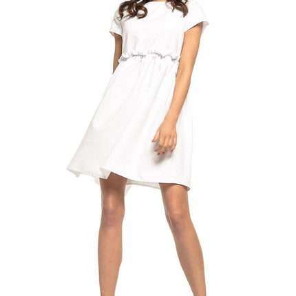 Elegant Ruffle-Accented Everyday Dress