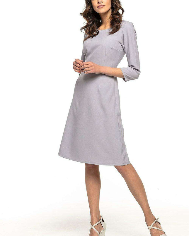 Trendy Trapezoidal Midi Dress Tessita - Modern Elegance & Effortless Chic