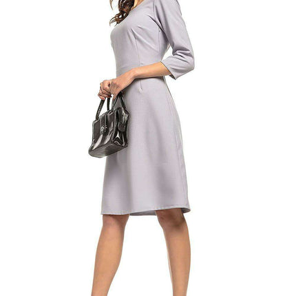 Trendy Trapezoidal Midi Dress Tessita - Modern Elegance & Effortless Chic