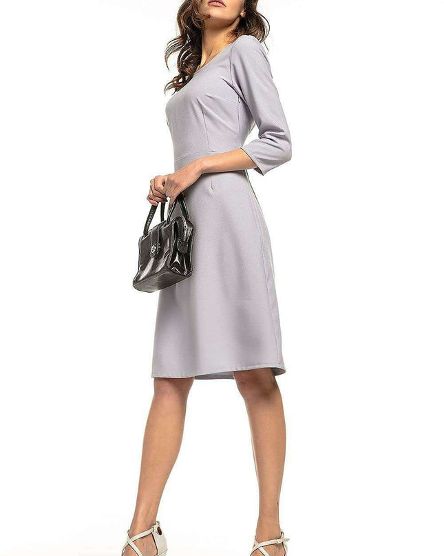 Trendy Trapezoidal Midi Dress Tessita - Modern Elegance & Effortless Chic
