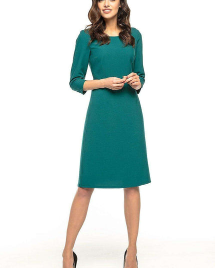 Trendy Trapezoidal Midi Dress Tessita - Modern Elegance & Effortless Chic