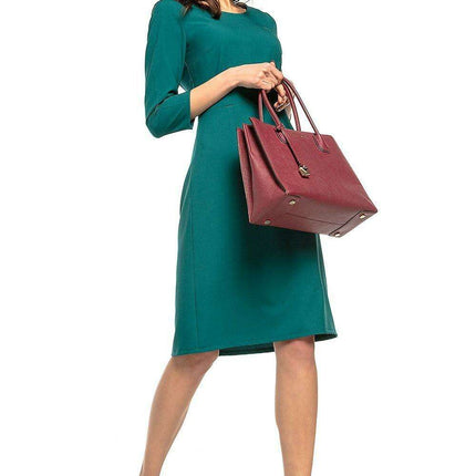 Trendy Trapezoidal Midi Dress Tessita - Modern Elegance & Effortless Chic