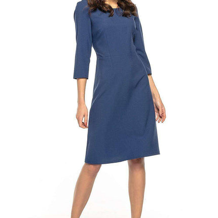 Trendy Trapezoidal Midi Dress Tessita - Modern Elegance & Effortless Chic