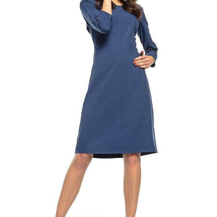 Trendy Trapezoidal Midi Dress Tessita - Modern Elegance & Effortless Chic