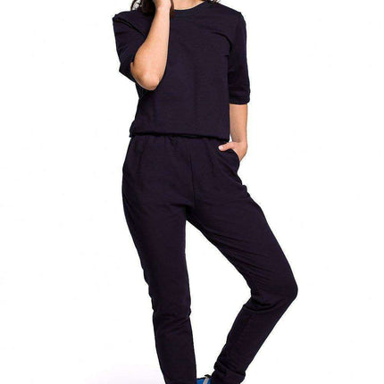 Stylish V-Neck Knit Jumpsuit for Ultimate Comfort