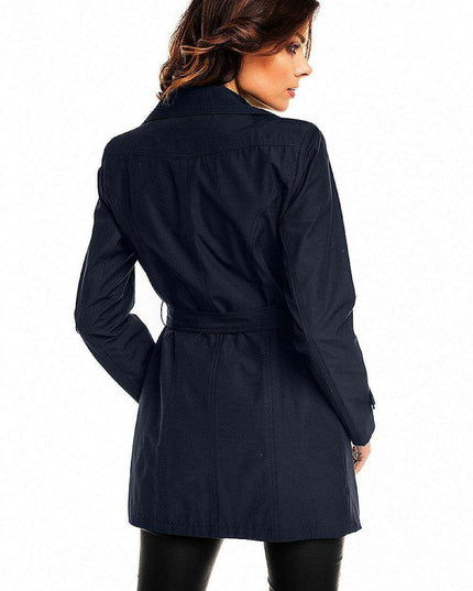 Sophisticated Autumn Trench Coat - Elegant Women's Outerwear