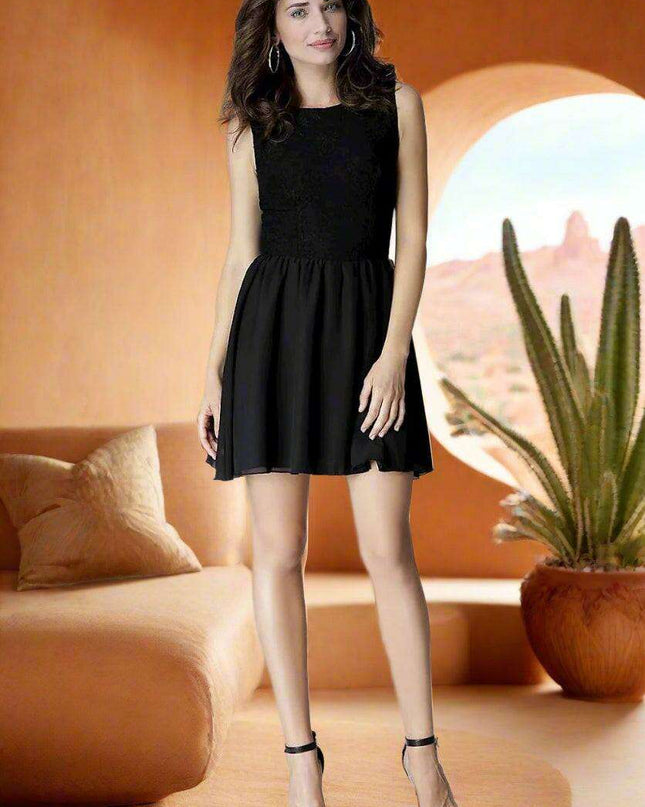 Elegant Minimalist Mini Dress - Made in Europe