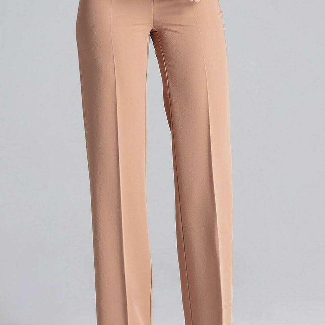 Chic Side-Zip Flared Trousers