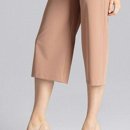 Elegant 7/8 Wide-Leg Trousers for Women with Chic Design