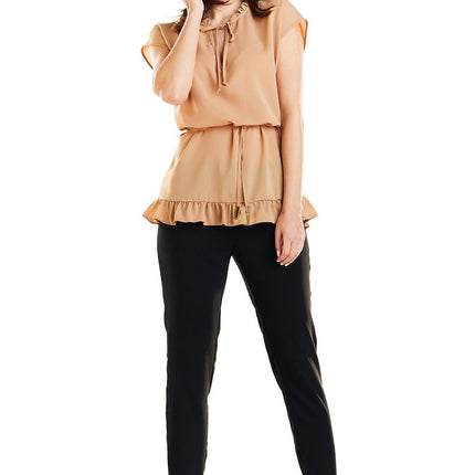 Chic Frill-Detail Blouse - Très Elite