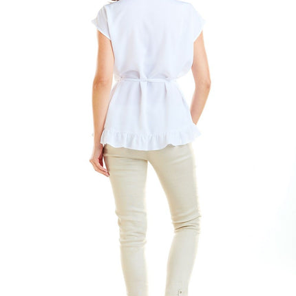 Chic Frill-Detail Blouse - Très Elite