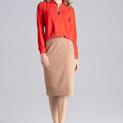 Elegant Pleated Long Sleeve Blouse with Relaxed Fit