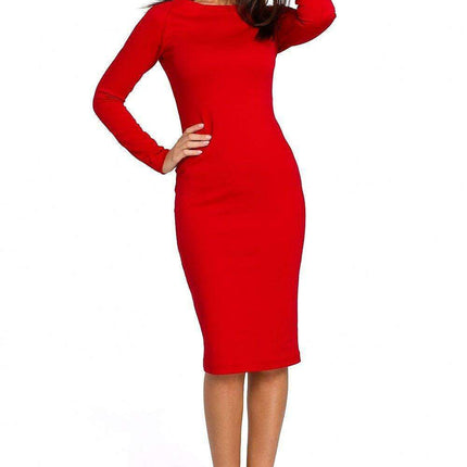 Chic Cotton Blend Midi Dress - Available in Sizes L to XXL for Effortless Style