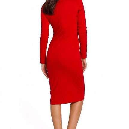 Chic Cotton Blend Midi Dress - Available in Sizes L to XXL for Effortless Style