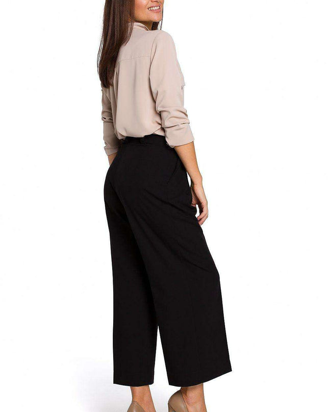Elegant Comfort Women's Tailored Culottes Trousers