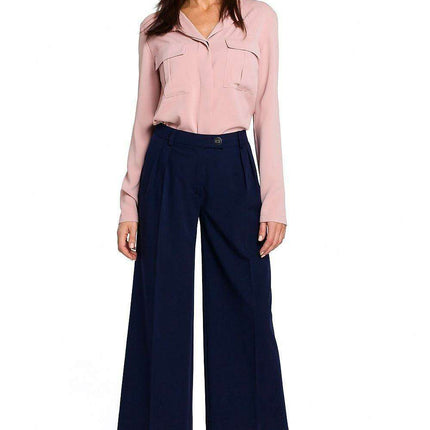 Elegant Comfort Women's Tailored Culottes Trousers