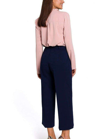 Elegant Comfort Women's Tailored Culottes Trousers