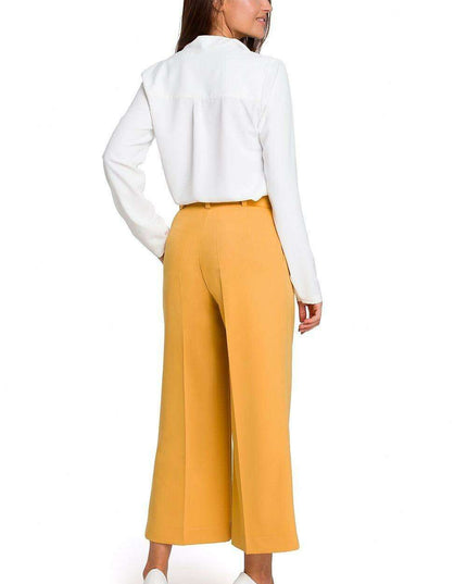 Elegant Comfort Women's Tailored Culottes Trousers