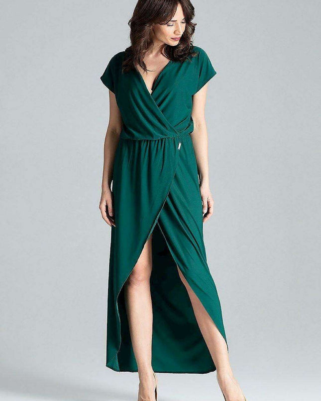 Elegant Kimono Sleeve Maxi Dress